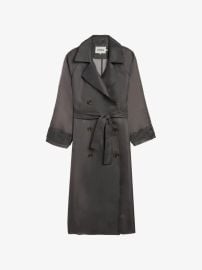Apparis Lana Belted Trench Coat | Grey | FARFETCH at Farfetch